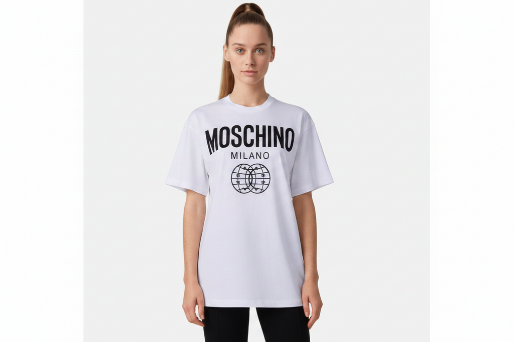 Tee-shirt white MOSCHINO JEANS COUTURE