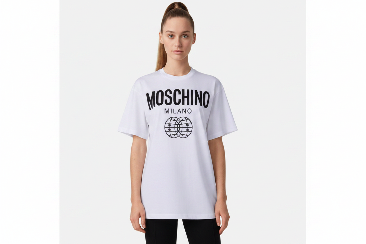 Tee-shirt white MOSCHINO JEANS COUTURE