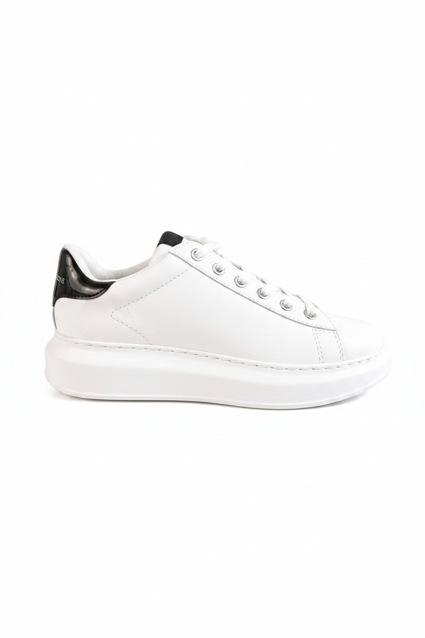 Kapri ikon Nft lo lace. KARL LAGERFELD. Basket cuir white.